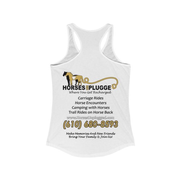 My Horse Is My Super Power - Women's Ideal Racerback Tank - Image 2