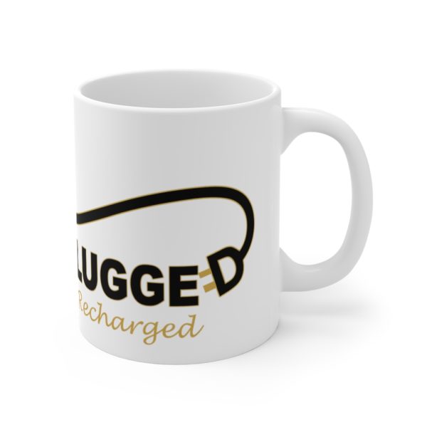 Horses Unplugged Logo Where You Get Recharged - Mug 11oz - Image 3