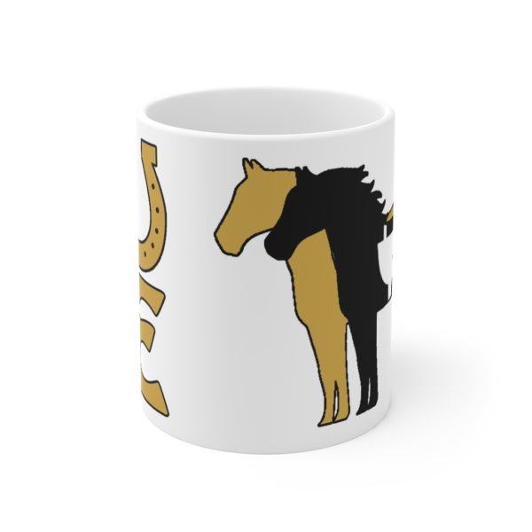 Love Square w Horse Icon - Mug 11oz - Image 2