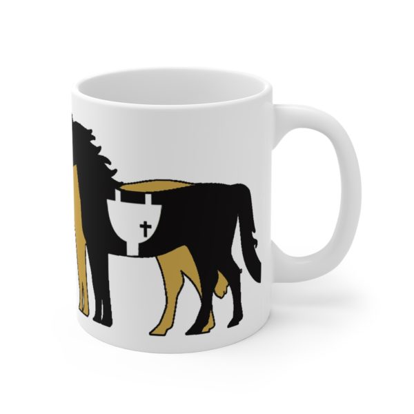 Love Square w Horse Icon - Mug 11oz - Image 3