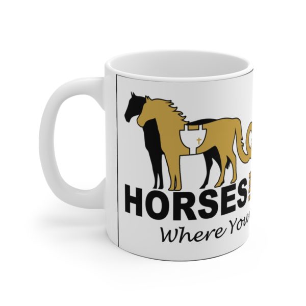 Horses Unplugged Where You Get Recharged Full Logo on Ceramic Mug 11oz