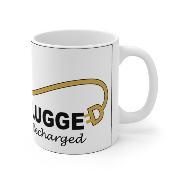 Horses Unplugged Where You Get Recharged Full Logo on Ceramic Mug 11oz - Image 3