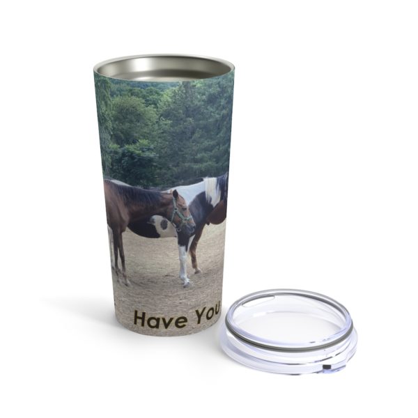 Have You Herd? - 3 Horse Line Up (Side View) - Tumbler 20oz - Image 5