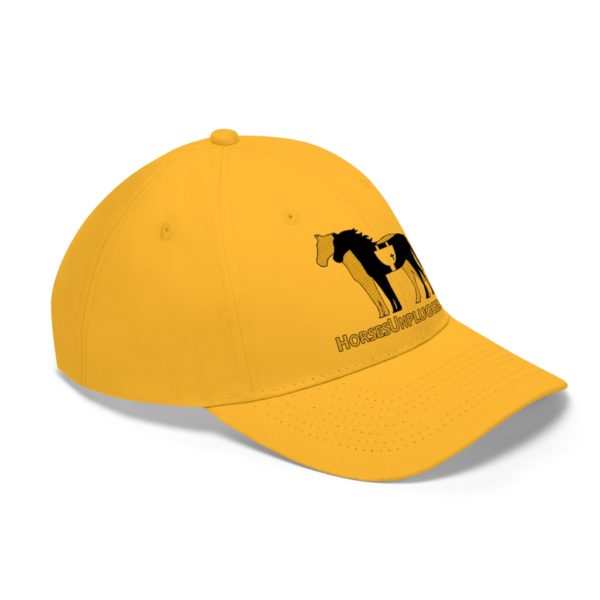 Icon Logo and Website on a Baseball Twill Hat, solid top - Image 9