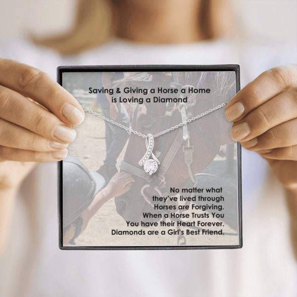 Forever Love Necklace - Saving and Giving a Horse a Home is Loving a Diamond